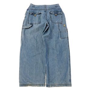 Vintage Machine Men's Baggy Jeans Size 36(34x29) Wide Leg Skater Denim Y2K Blue